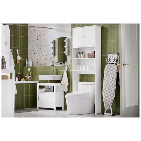 Sobuy Armadio Per Lavatrice Bianco 65x20x182cm Bzr165-w - Foto 7