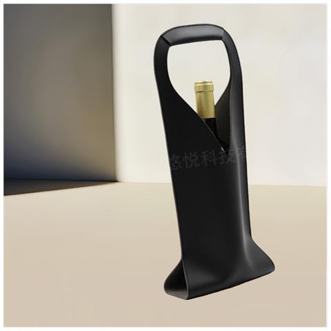 Elegante Borsa Da Vino Portatile In Pelle Pu Per Viaggi Black - Foto 3
