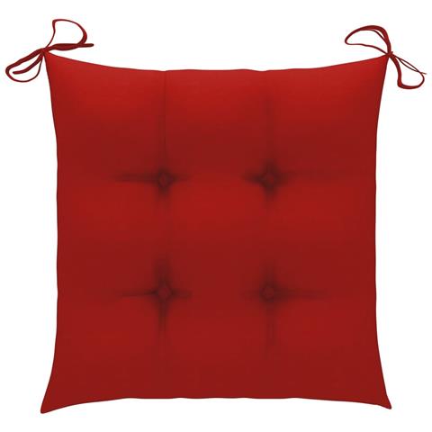 Sedie Da Giardino Impilabili Con Cuscini 6 Pz Massello Di Teak - Foto 8