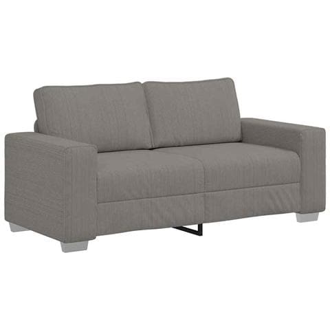 Divano Divanetto Grigio Chiaro 140cm Tessuto di Velluto a Coste - Foto 1