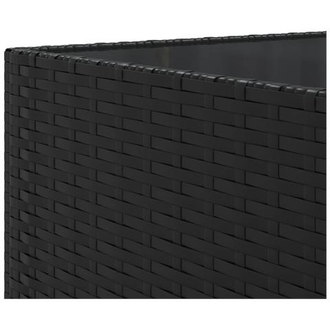 Set Salotto da Giardino con Cuscini 7pz Nero Polyrattan - Foto 9