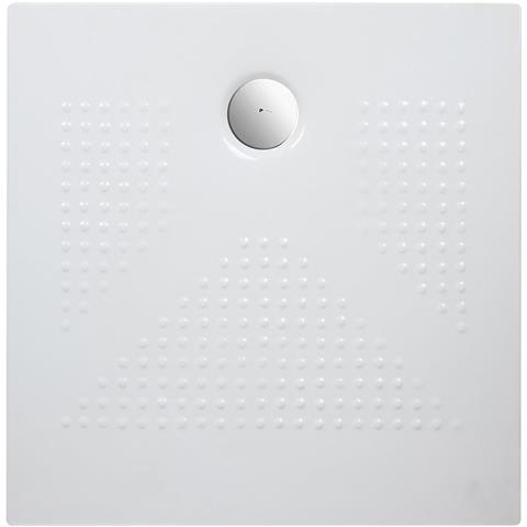 Piatto Doccia Quadrato In Ceramica 80x80 Bianco Lucido H 3.6 Cm - Africa - Foto 1