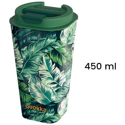 Bicchiere Termico 450ml Doppia Parete Antifuoriuscita Ermetico Senza Bpa, Verde Foresta - Foto 5