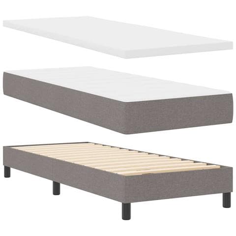 Letto box spring con materasso Talpa 80 x 200 cm Tessuto - Foto 1