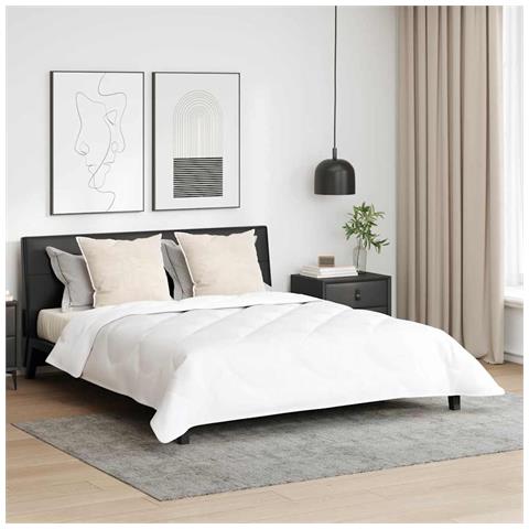 Duvet Invernale 3 pcs Bianco 200 x 200 cm Microfibra - Foto 2