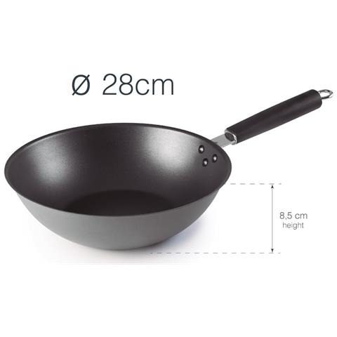 Padella Wok Rivestita Da 28 Cm - 63729 - Foto 3
