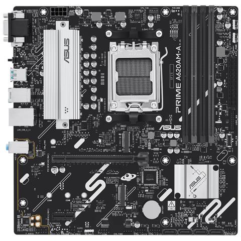 Scheda Madre Prime A620AM-A-CSM Socket AMD AM5 Chipset A620A Micro-ATX - Foto 1