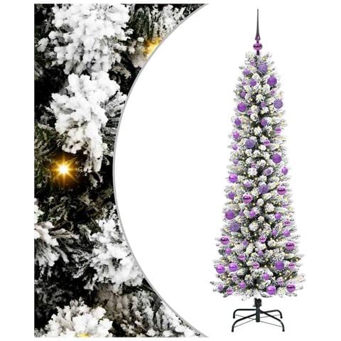 Albero di Natale artificiale con 300 LED Bianco 180 cm - Foto 1