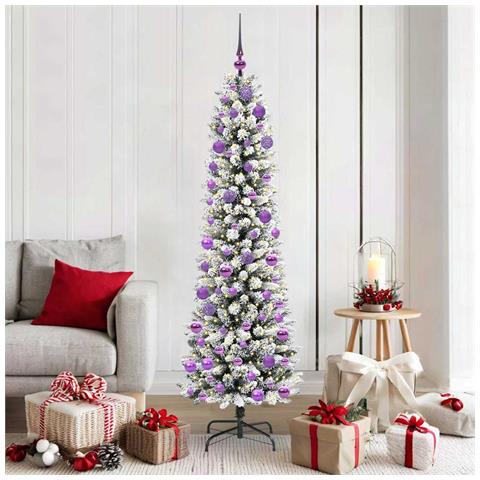Albero di Natale artificiale con 300 LED Bianco 180 cm - Foto 2