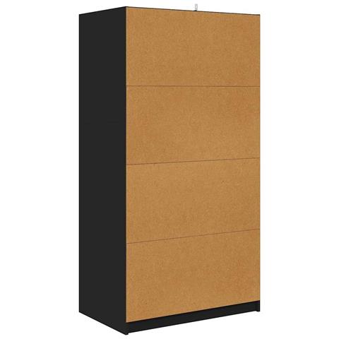 Mobile da Bagno Nero 79,5 x 49 x 156 cm Legno multistrato - Foto 9