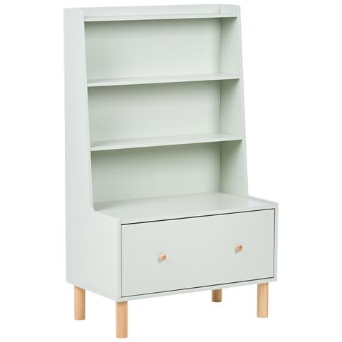 Libreria A 3 Ripiani Quilpie 120 Cm Verde Chiaro - Foto 2