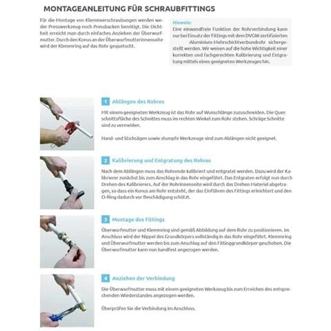 Raccordo A Vite 16mm Per Tubo Multistrato Curva A 90° 3/4 - Foto 2