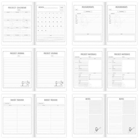 Diario Di Cucito: Quaderno Per Progetti Creativi E Ispirazione Artigianale - Foto 2