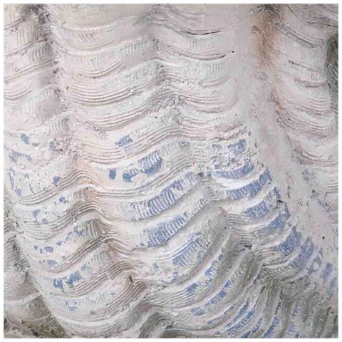 Fioriera A Conchiglia Color Pietra, 65x37x32h Cm - Foto 7