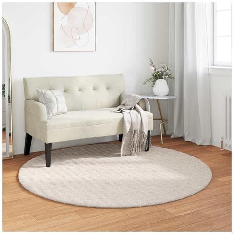 Tappeti per area Rotondo HUARTE Beige Ø 160 CM Poliestere - Foto 2