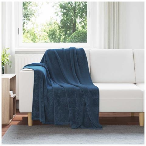 Coperta Blu navy 130 x 150 cm Panno - Foto 2