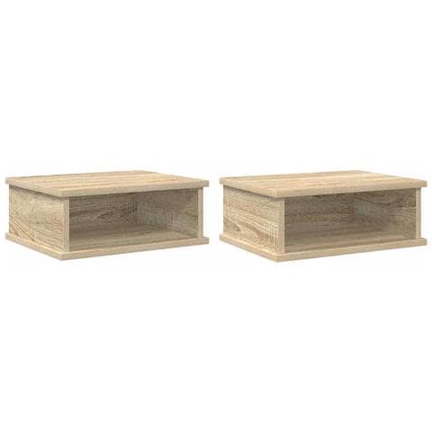 Comodino 2 pcs Rovere Sonoma 40 x 31 x 15 cm Legno multistrato - Foto 1