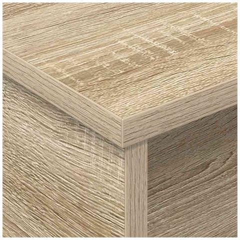 Comodino 2 pcs Rovere Sonoma 40 x 31 x 15 cm Legno multistrato - Foto 9