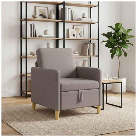 Divano con Storage Tortora 72 x 78 x 87 cm Poliestere - Foto 2