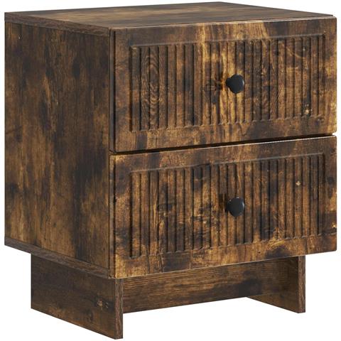 Armadio da Notte con cassetto Rovere Fumo 43 x 34,5 x 47,5 cm - Foto 1