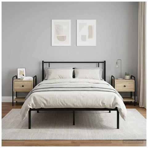 Armadio da Notte 2 pz Rovere Sonoma 35 x 36,5 x 47 cm - Foto 2