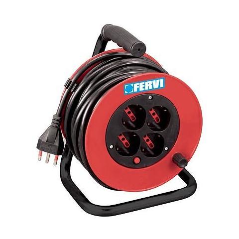 Prolunga avvolgicavo con cavo da 3x1.5 da 50 metri 1 presa schuko - Foto 2