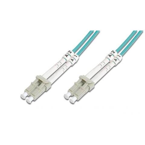 Aqua - LC a LC 50//125 Cavo in fibra ottica duplex multimodale OM3 da 75 metri