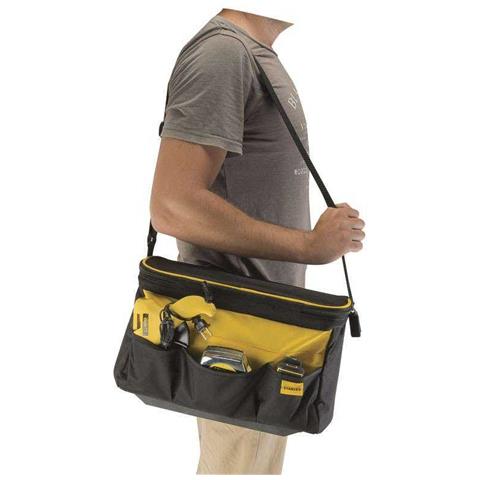 Bauletto / Borsa In Poliestere Da 14" Modello Stst1-73615, Cerniere, Scanalature, Tracolla - Foto 6