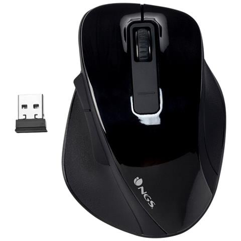 MOUSE BOW BLACK WIRELESS OTTICO 2.4 GHZ -800/1200/1600 DPI - Foto 1