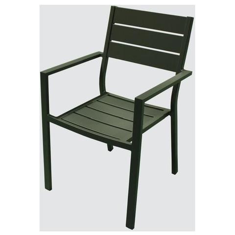 Sedia Con Braccioli Karim Alluminio Bianca - Foto 2