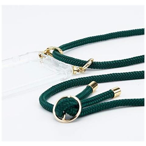 Catena Di Telefoni Cellulari Compatibile Con Google Pixel 3a In Verde Armata - Coperchio Protettivo In Silicone Con Anelli D'oro, Cinturino In Corda E Custodia Staccabile - Foto 2