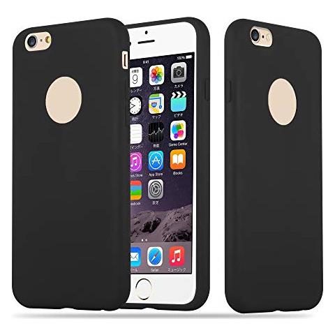 Custodia Per Apple Iphone 6 / Iphone 6s In Candy Nero - Morbida Cover Protettiva Sottile Di Silicone Tpu Con Bordo Protezione - Ultra Slim Case Antiurto Gel Back Bumper Guscio - Foto 1