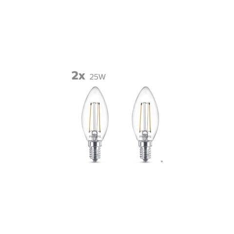 LED Candle E14 2-Pack 2W (25W) 2700K 250lm Vintage - Foto 2