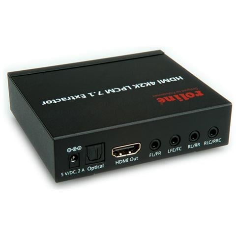 HDMI 4K2K Audio Extractor LPCM 7.1, Nero, 27 x 95 x 85 mm - Foto 2
