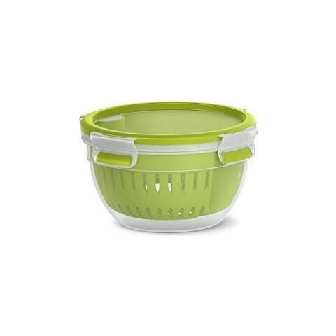 Clip & Go Fruit Bowl Rotondo Scatola 1,1 L Verde, Trasparente 1 Pz - Foto 1