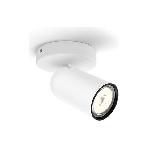 Lampada Da Soffitto Con Un Faretto Pongee Bianco 82x138x100 Mm Metallo - Foto 1