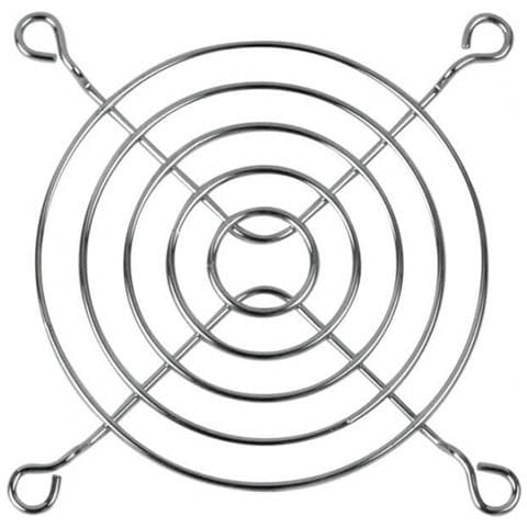 Griglia in Acciaio Cromato per Ventola da 80 mm - Foto 1