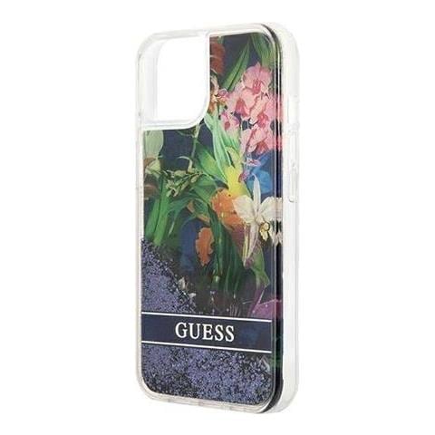 Hard Cover Flower Liquid Glitter Blue For Iphone 13 Mini - Smartphone (guhcp13slflsb) - Foto 1