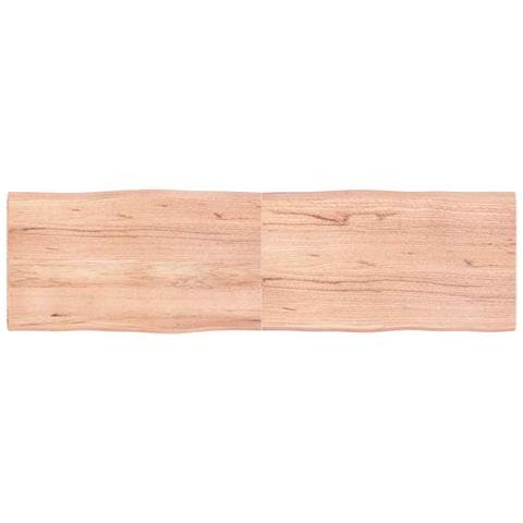 Piano Tavolo Marrone Chiaro 180x50x (2-4) cm Rovere Non Trattato - Foto 1