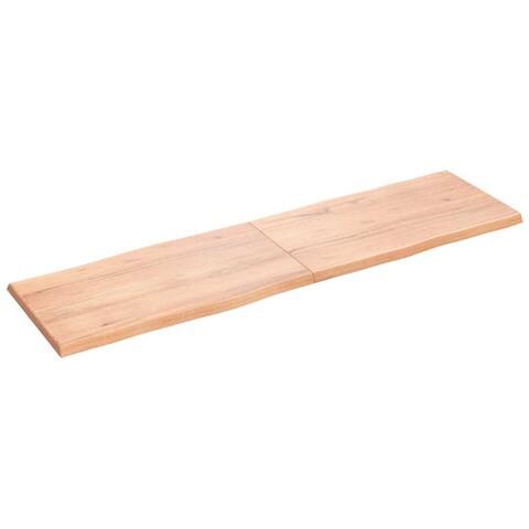 Piano Tavolo Marrone Chiaro 180x50x (2-4) cm Rovere Non Trattato - Foto 9