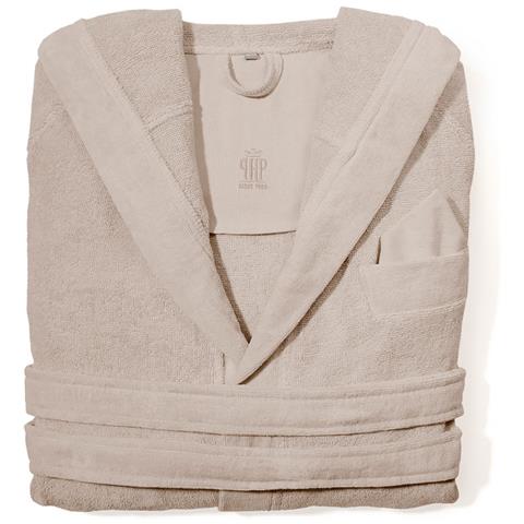 Accappatoio Con Cappuccio E Tasche In Spugna Mod. Joy Tinta Unita Lino M-l Lino - Foto 1