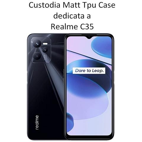 Custodia Tpu Silicone Cover Case Per Realme C35 Black - Foto 2