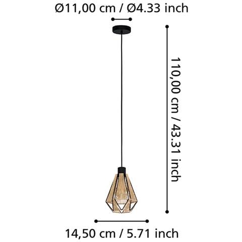 Lampadario Contemporaneo Adwickle 1 Luce Metallo Nero E Tessuto - Foto 5