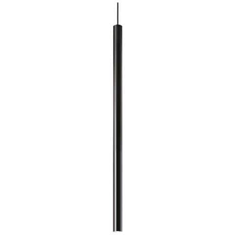 Lampadario A Sospensione Moderno Ultrathin Metallo Nero Led 12w 3000k Ip20 - Foto 1