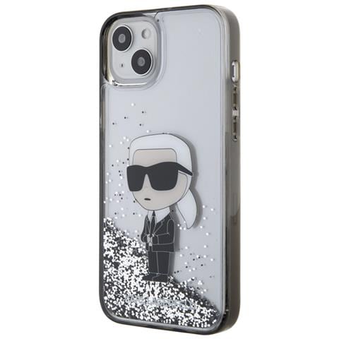 Cover Per Iphone 15 Plus Floating Ikonik Glitter, Argento - Foto 1