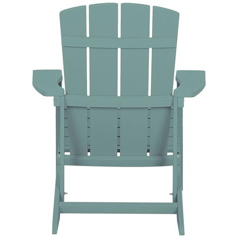 Sedia Da Giardino Con Poggiapiedi Blu Turchese Adirondack - Foto 8