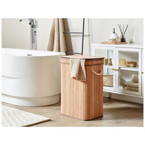 Cestino Kalutara Legno Di Bambù Marrone Chiaro - Foto 1