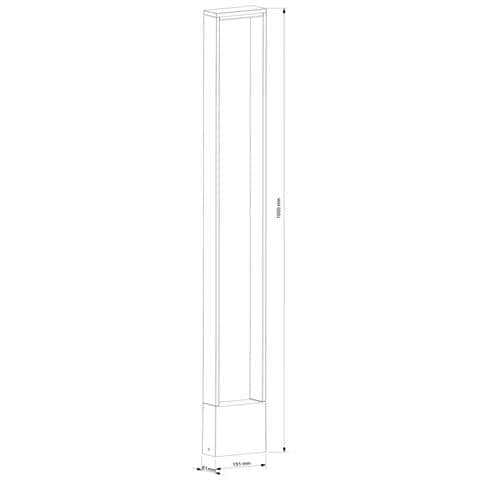 Cata Lampione Moderno Led 4w Palo Esterno Ip54 Luce Giardino Viale Sentiero Villa 230v 100cm - Foto 5