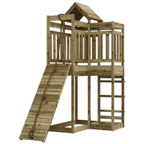 Casetta Con Arrampicata In Legno Di Pino Impregnato - Foto 2