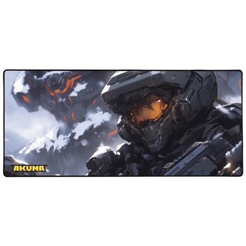 Tappetino Da Mouse Cyber P01 Lavabile Taglia Xxl Tessuto Waterproof, Grigio - Foto 1